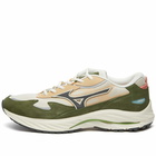 Mizuno Men's Wave Rider β Sneakers in Summer Sand/Dark Shadow/Rifle Green