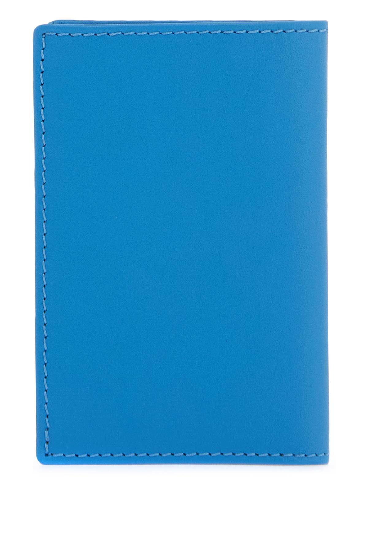 COMME DES GARCONS WALLET leather compact wallet Blue