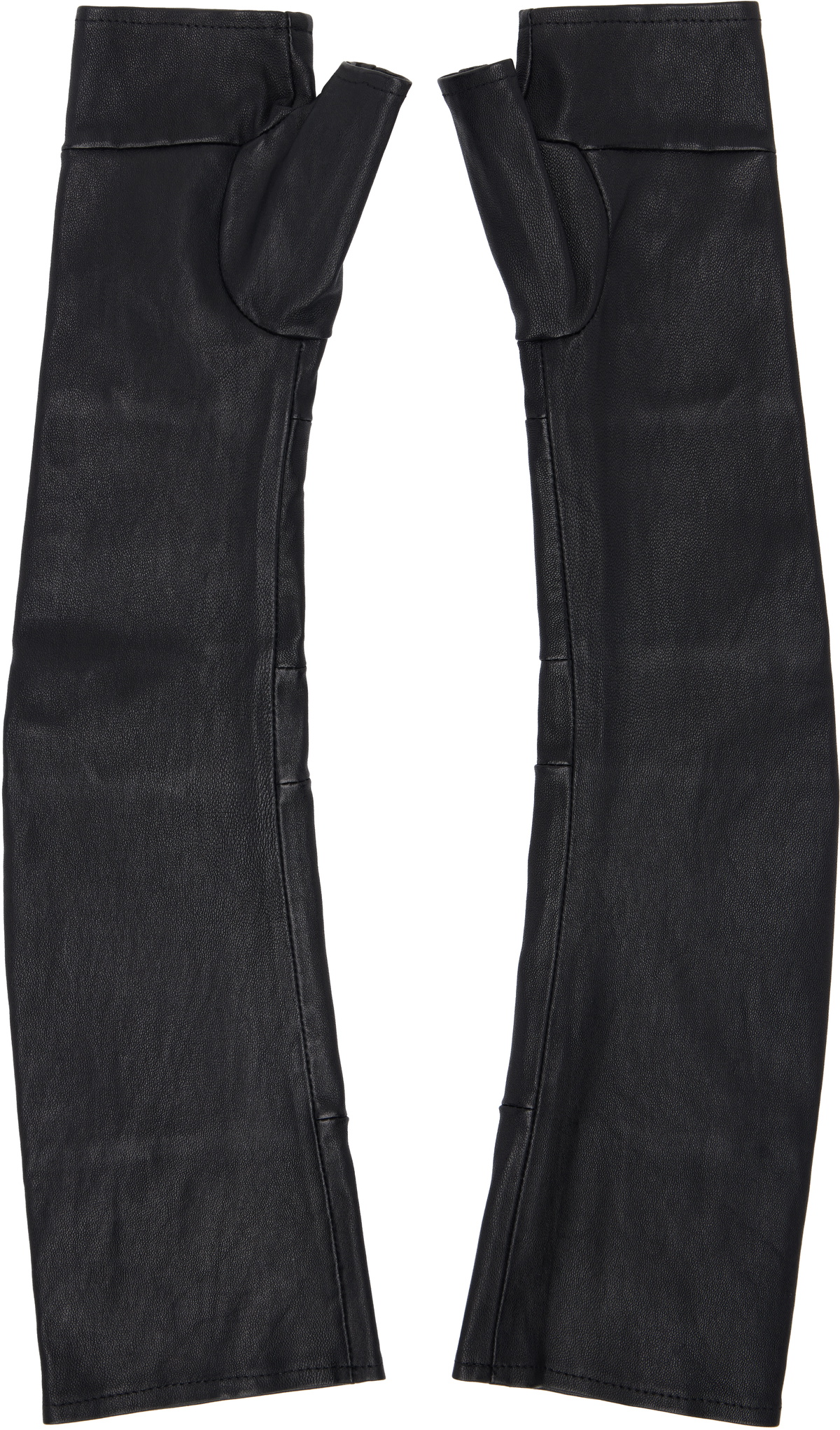 Julius Black Trinity Leather Long Gloves