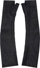 Julius Black Trinity Leather Long Gloves