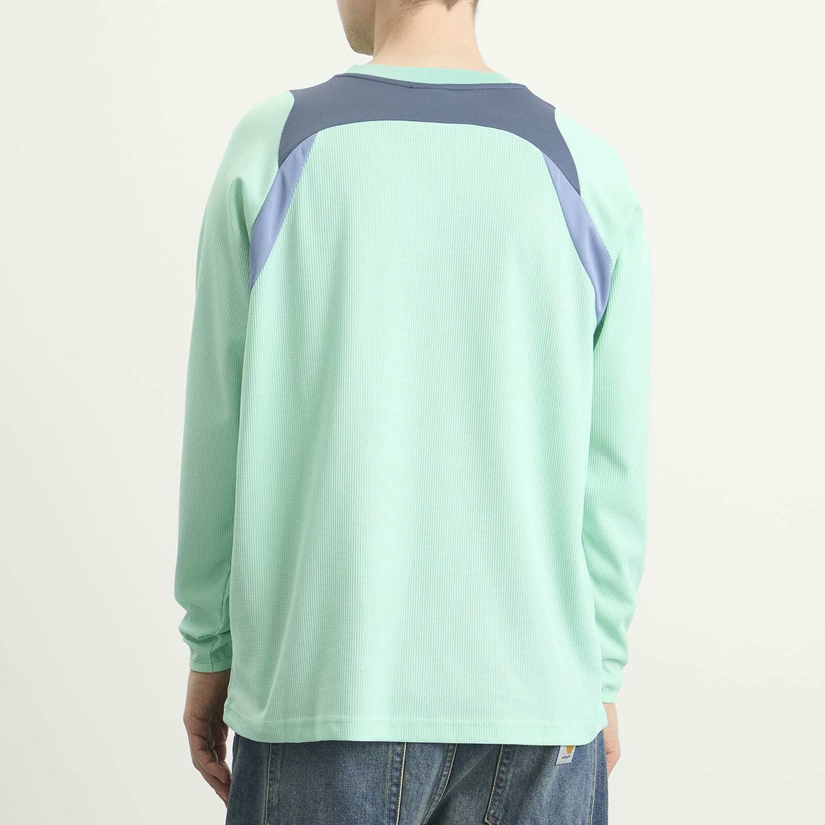 Umbro Men's Panelled Long Sleeve Jersey in Ocean Wave/Grisaille/Infinity