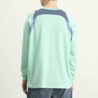 Umbro Men's Panelled Long Sleeve Jersey in Ocean Wave/Grisaille/Infinity