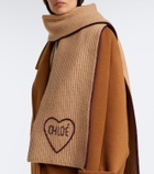 Chloé Chloé Encœur wool and cashmere scarf
