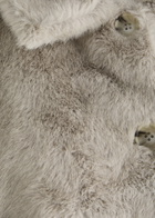 Meotine Kelly Cropped Faux fur Jacket Grey