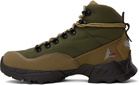 ROA Khaki & Brown Andreas Strap Boots