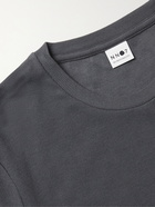 NN07 - Clive Waffle-Knit Cotton and Modal-Blend T-Shirt - Gray