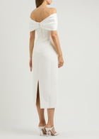 Odd Muse The Ultimate Muse Bow Midi Dress White