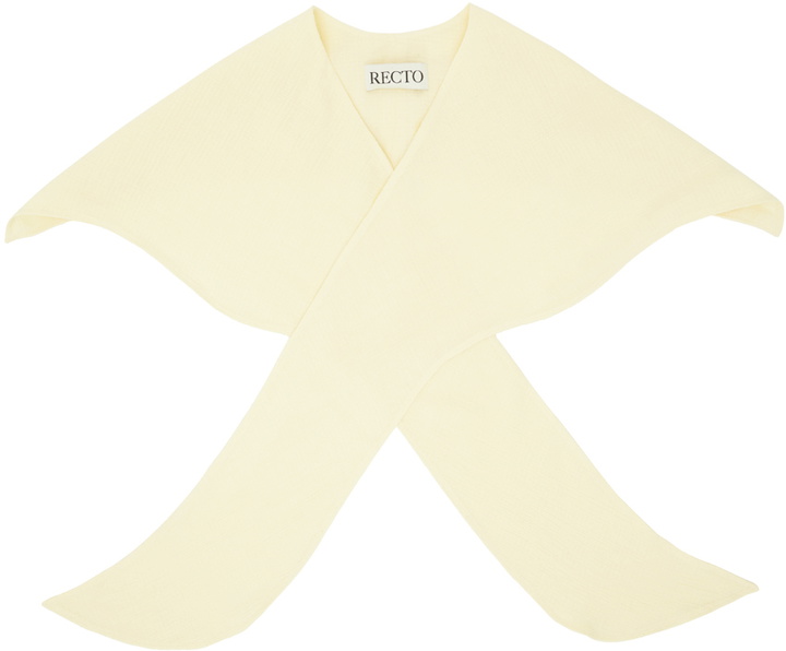 Photo: Recto Yellow Curved Collar Scarf