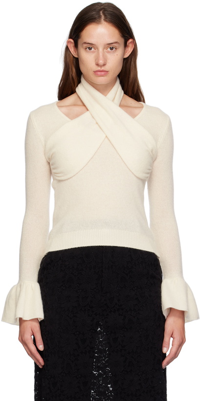 Rokh Strap Jersey Top With Sleeves Rokh