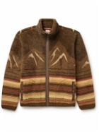 Faherty - Printed Recycled-Fleece Jacket - Brown