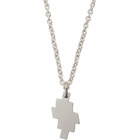 Marcelo Burlon County of Milan Silver Distorted Cross Necklace