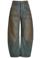 Free People Good Luck Barrel-leg Jeans Denim