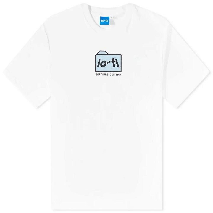 Photo: Lo-Fi Men's Folder Logo T-Shirt in White