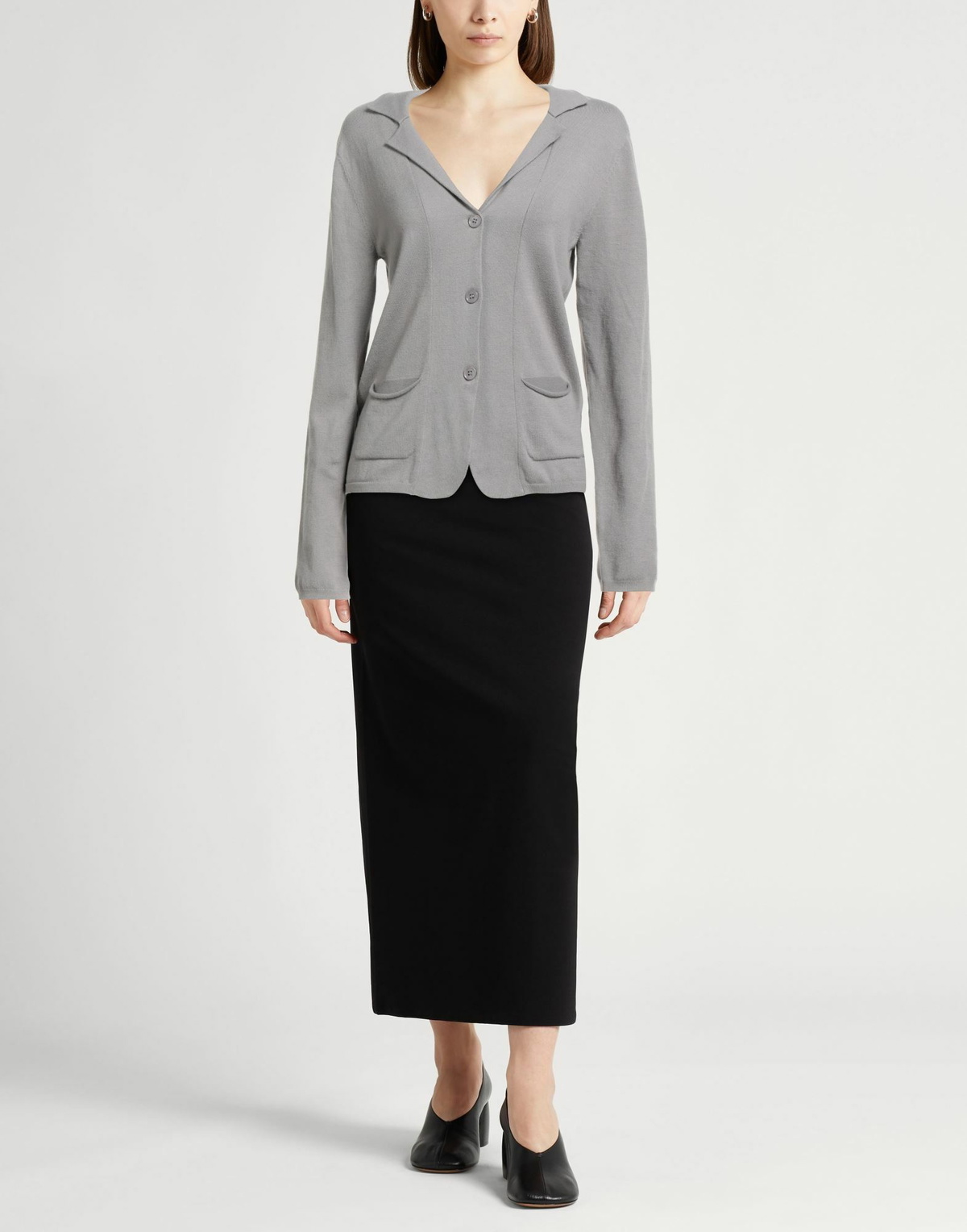 Majestic Filatures Womens Cardigan in Grey