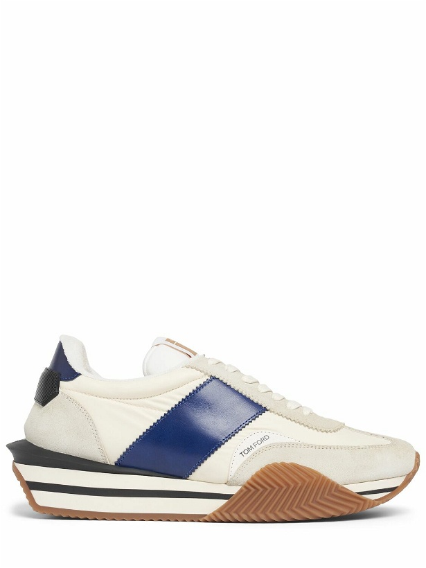 Photo: TOM FORD - Suede & Tech Low Top Sneakers