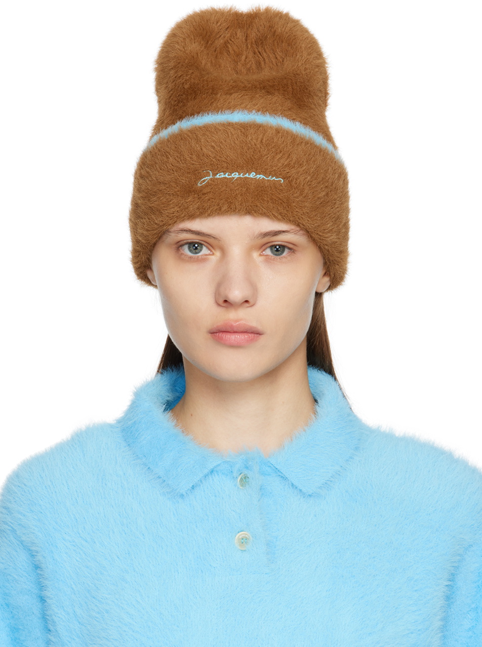 人気ブランド 海外通販 - 国内入手困難 Bonnet 'Le Brown Jacquemus Neve' Jacquemus Beanie 帽子