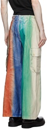 Charles Jeffrey Loverboy Multicolor Ombre Tie Dye Can Do Cargo Pants