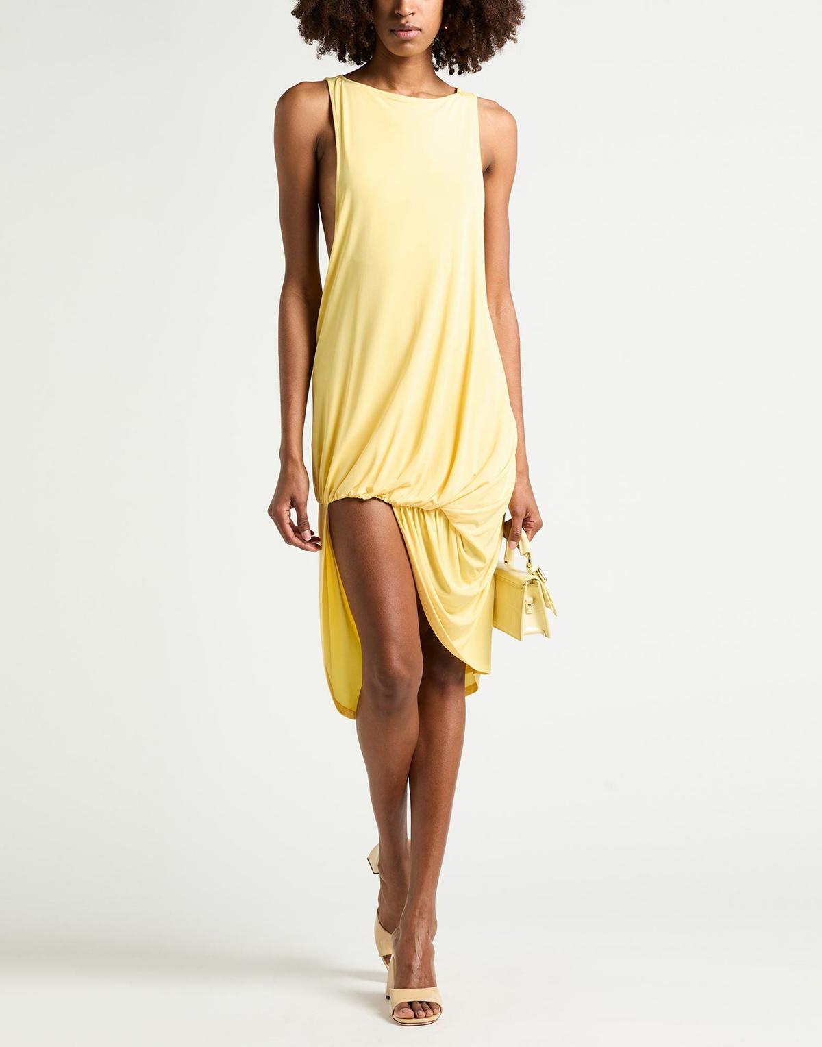 Jacquemus Womens Midi dress in Yellow