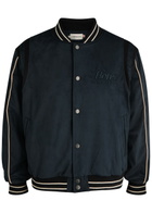 Honor The Gift Oil Head Velvet Varsity Jacket Navy