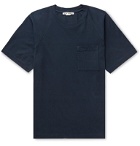 Acne Studios - Emeril Logo-Appliquéd Organic Cotton-Jersey T-Shirt - Blue