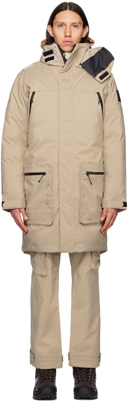 Photo: HH-118389225 Beige Insulated Flow Down Jacket
