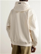 Fear of God - Logo-Appliquéd Cotton-Jersey Hoodie - Neutrals
