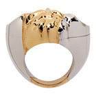 Versace Gold and Silver Palazzo Dia Ring