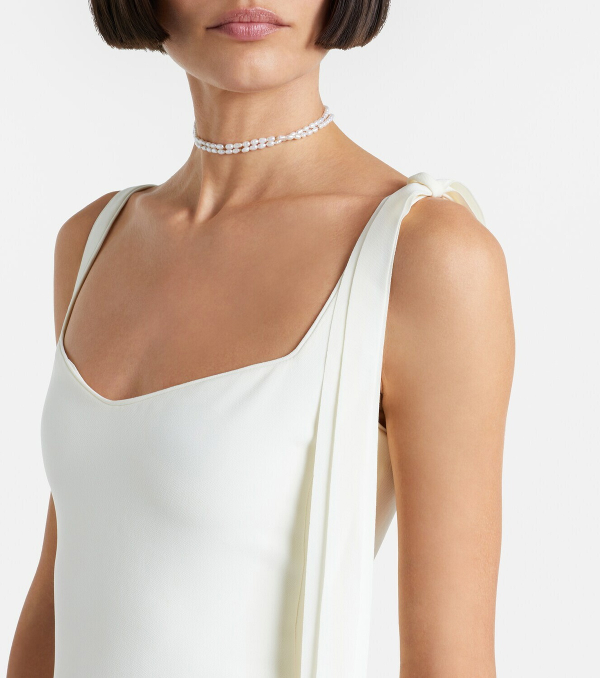Marmar Halim Ana crêpe and chiffon gown