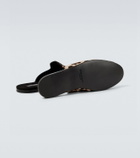 Dolce&Gabbana Leopard-print calf hair mules