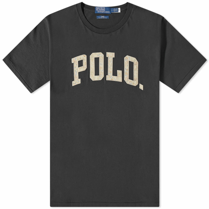 Photo: END. x Polo Ralph Lauren 'Baroque' Polo Logo T-Shirt in Black Raven