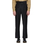 LHomme Rouge Black Hike Suit Pants