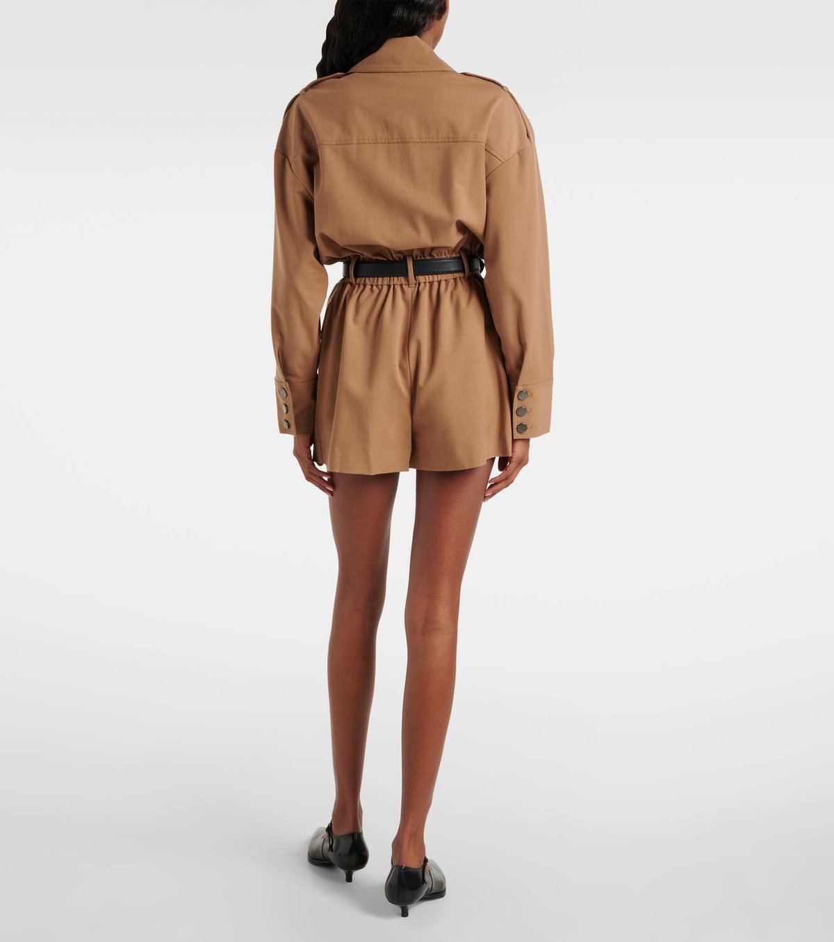 Self-Portrait Twill romper