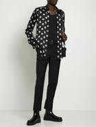 DOLCE & GABBANA - All Over Logo Print Silk Shirt