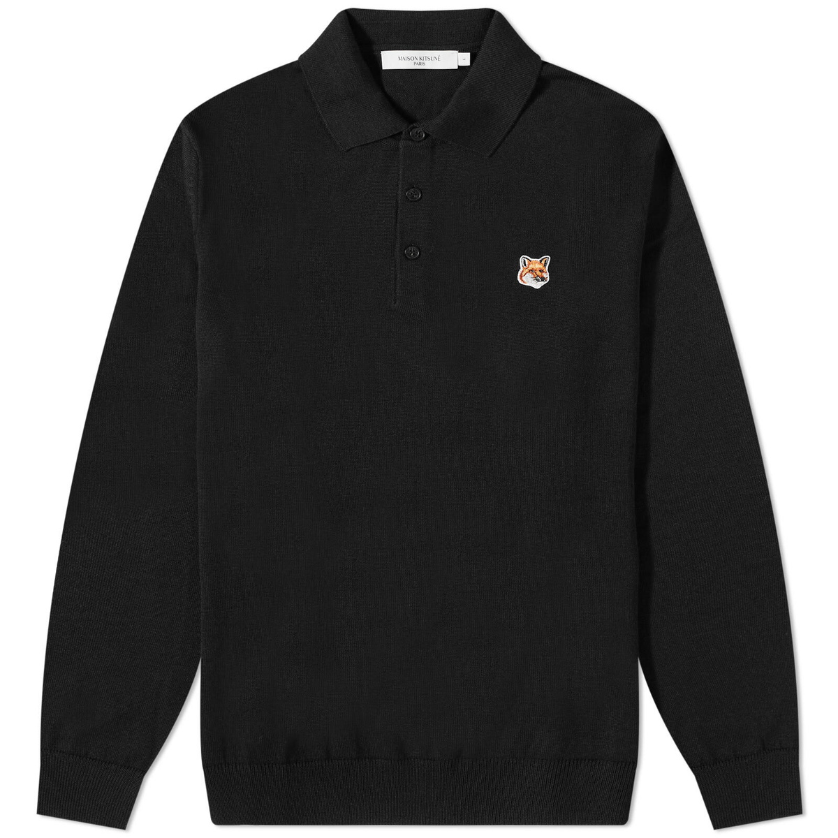 Maison Kitsuné Men's Fox Head Embroidery Classic Shirt in Light