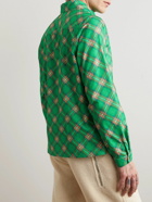 ERL - Checked Cotton-Corduroy Shirt - Green