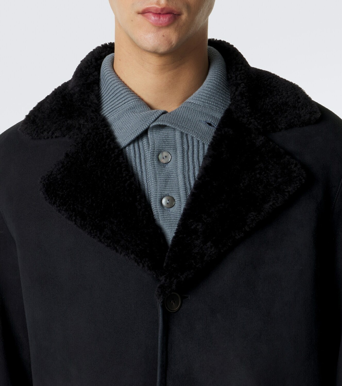 Arma Bohdan shearling-lined suede coat