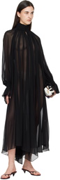KHAITE Black Edgar Maxi Dress