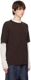 AURALEE Brown Super Soft T-Shirt