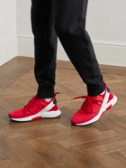 TOM FORD - Jago Suede-Trimmed Mesh and Scuba Sneakers - Red