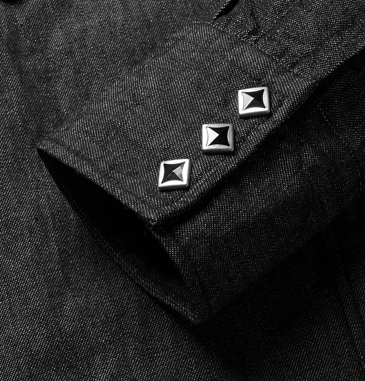 Beams F - Denim Western Shirt - Black