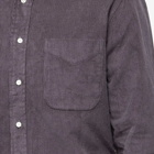 Gitman Vintage Men's Button Down Heavy Corduroy Shirt in Grey