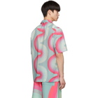 Dries Van Noten Green Verner Panton Edition Wave Carlton Bowling Shirt