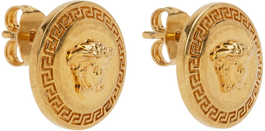 ピアス Versace Tribute Earrings Tribute Medusa Stud Earrings Gold | VERSACE US