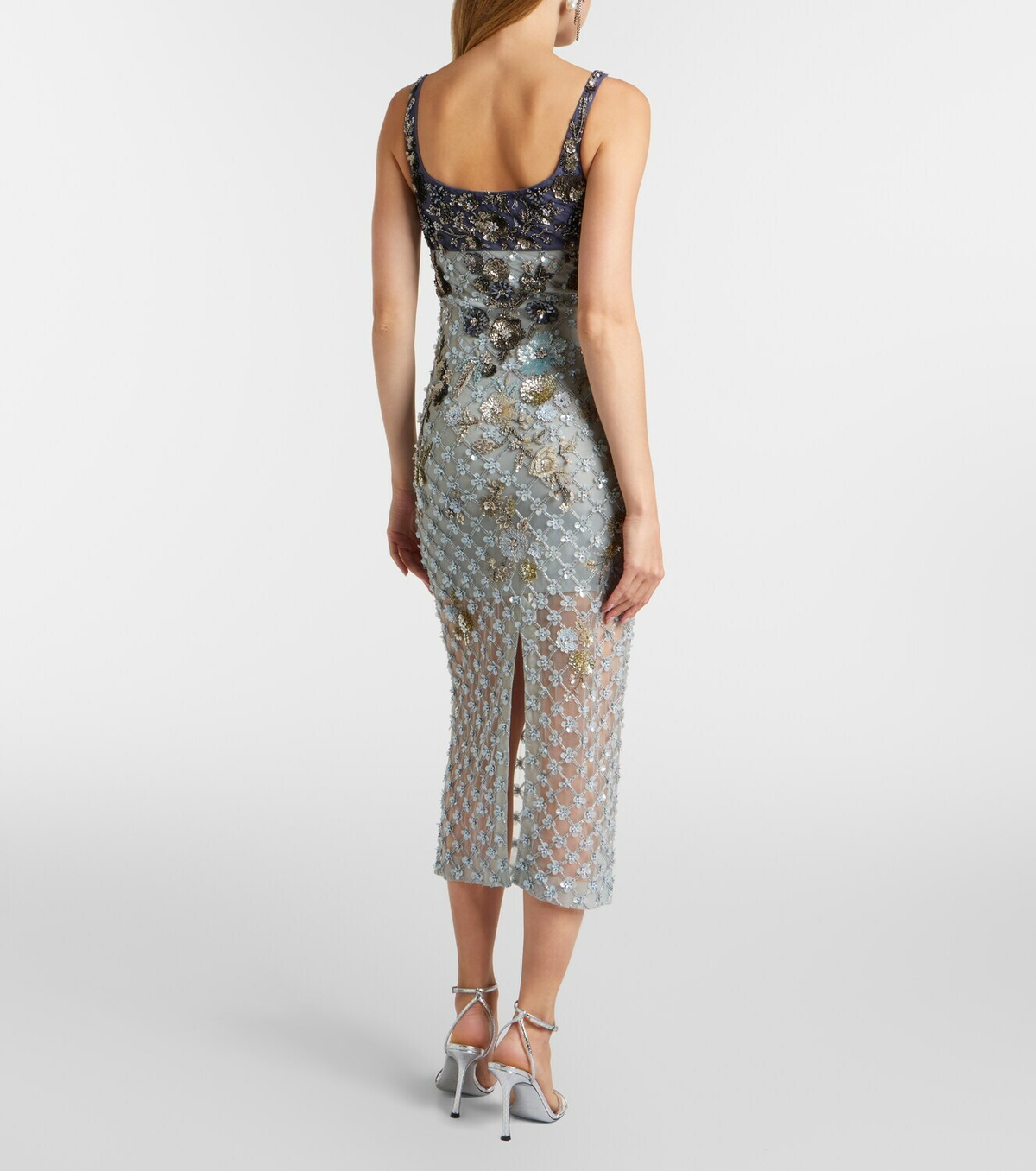 Là Fuori Nyx Bloom Aurora embellished cocktail dress