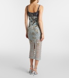 Là Fuori Nyx Bloom Aurora embellished cocktail dress