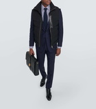 Tom Ford Leather-trimmed down vest