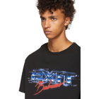 Balmain Black Oversized Exit T-Shirt