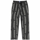 PACCBET Men's All Over Logo Pants in Black