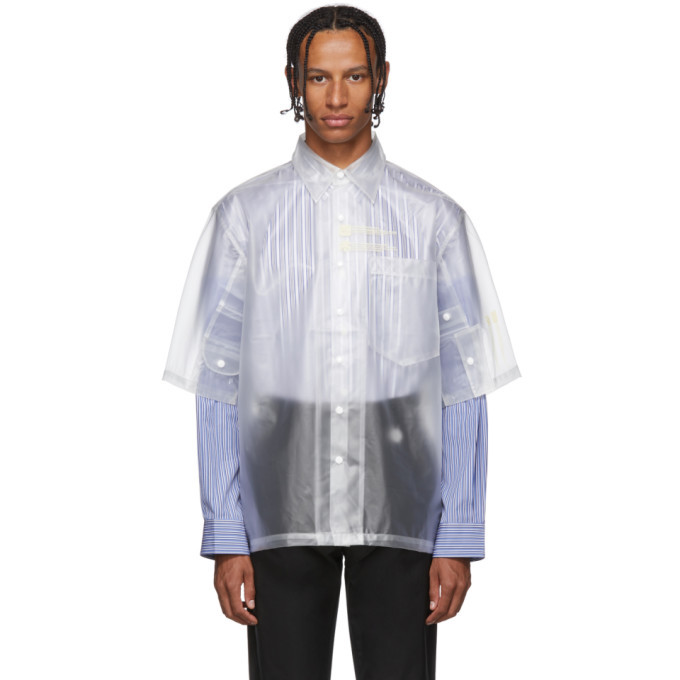 Xander Zhou White Translucent Shirt Xander Zhou