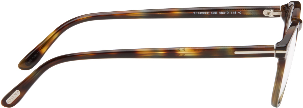 TOM FORD Brown Round Glasses